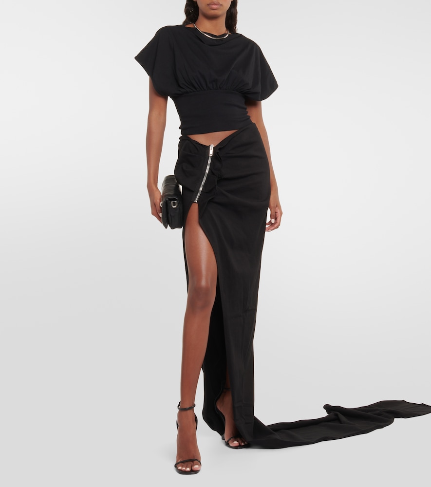 DRKSHDW cotton maxi skirt