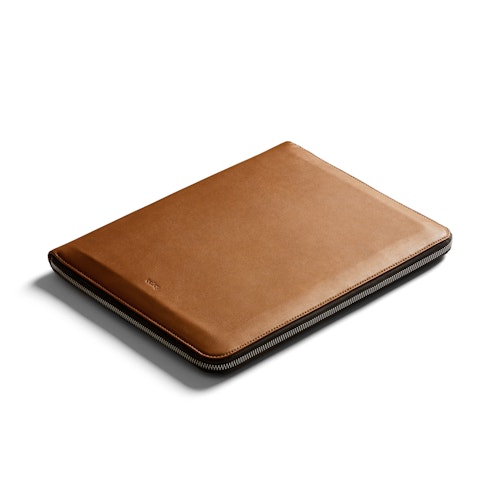 Work Folio Premium A4 Leather Compendium Caramel