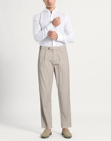 Re_hash Man Pants Beige Size 32 Cotton, Lyocell, Elastane