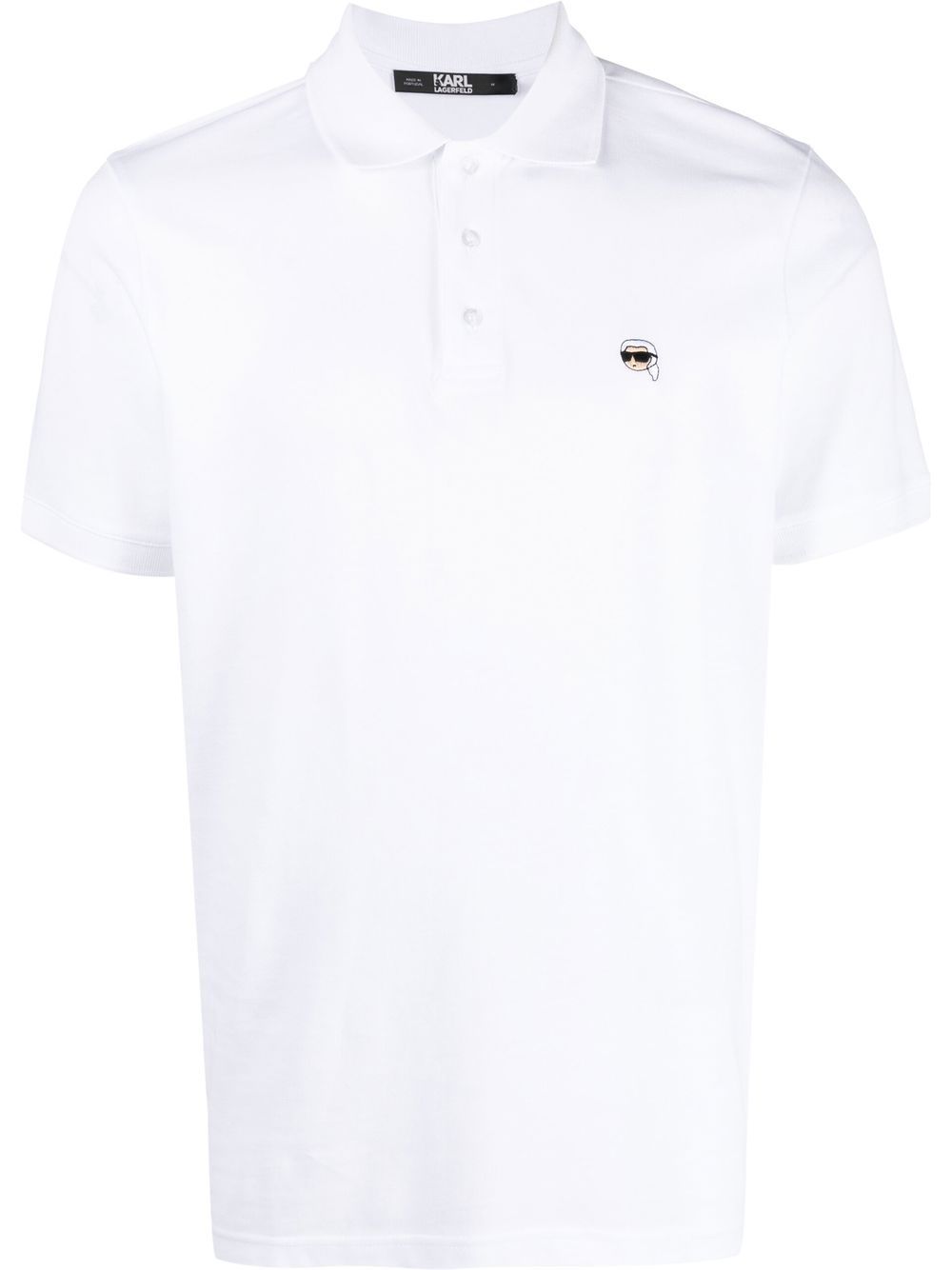 Ikonik 2.0 embroidered polo shirt - White