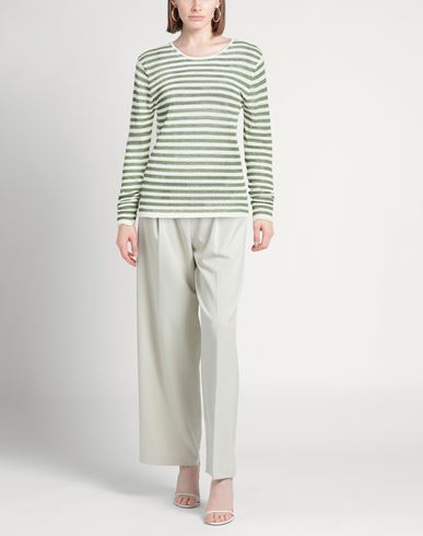 Woman Sweater Sage green Size S Linen, Polyamide