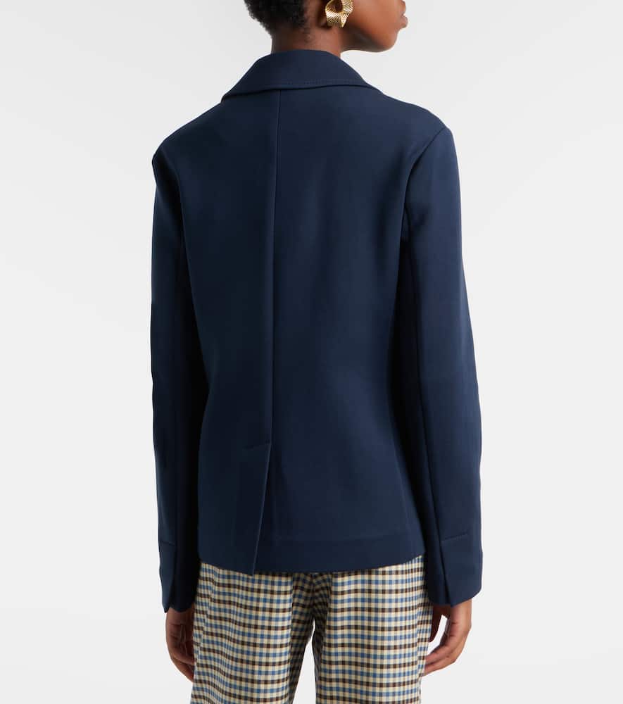 Badia double-breasted cotton-blend blazer