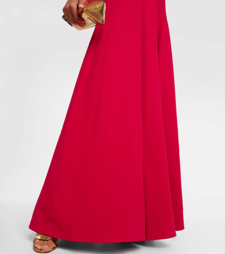 Emilia Wickstead Oakley pleated crêpe maxi dress