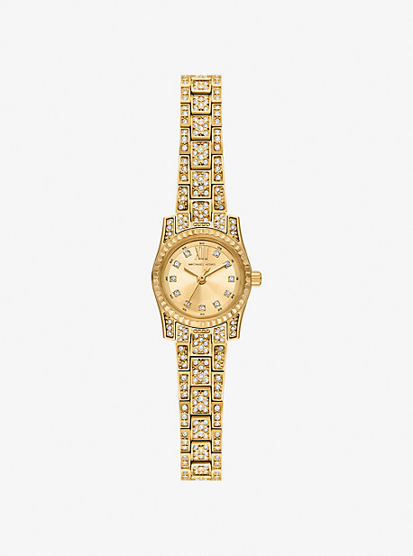 Micro Lexington Pavé Gold-Tone Watch