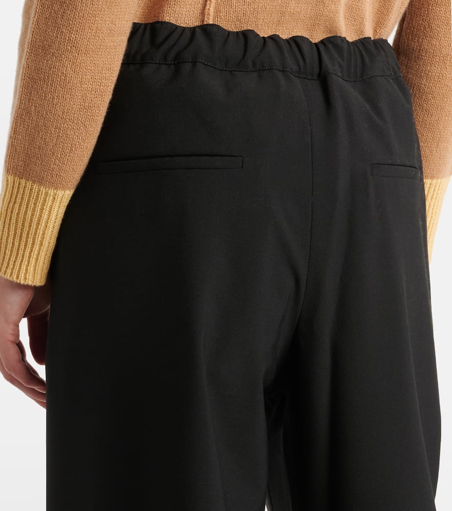 High-rise tapered pants
