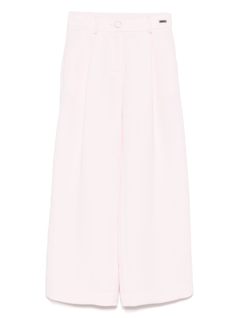 Pleat-detail trousers - Pink