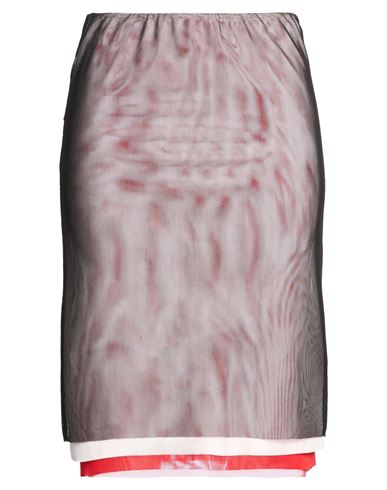Woman Midi skirt Black Size 8 Polyester, Elastane