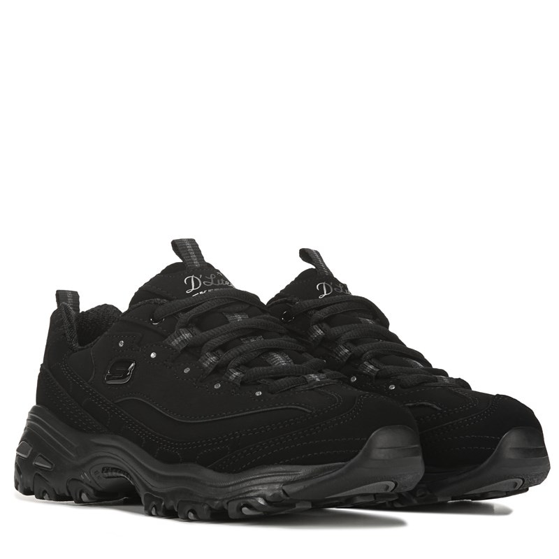 Women's D'lites Sneakers (Black/Black)