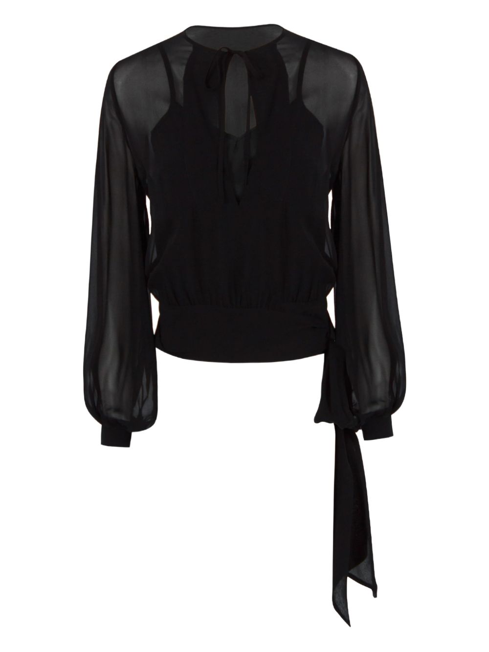 P.A.R.O.S.H. silk blouse - Black