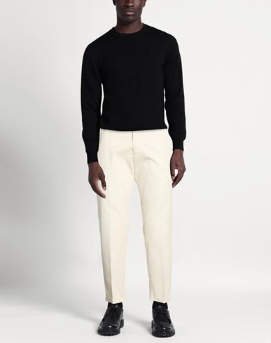 Man Pants Ivory Size 28 Cotton, Elastane