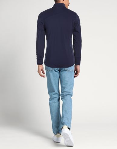 Man Sweatshirt Navy Size S Polyester, Elastane