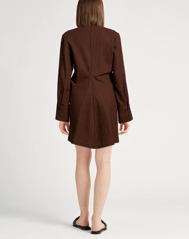 Chocolat Woman Mini dress Brown Size 4 Virgin Wool