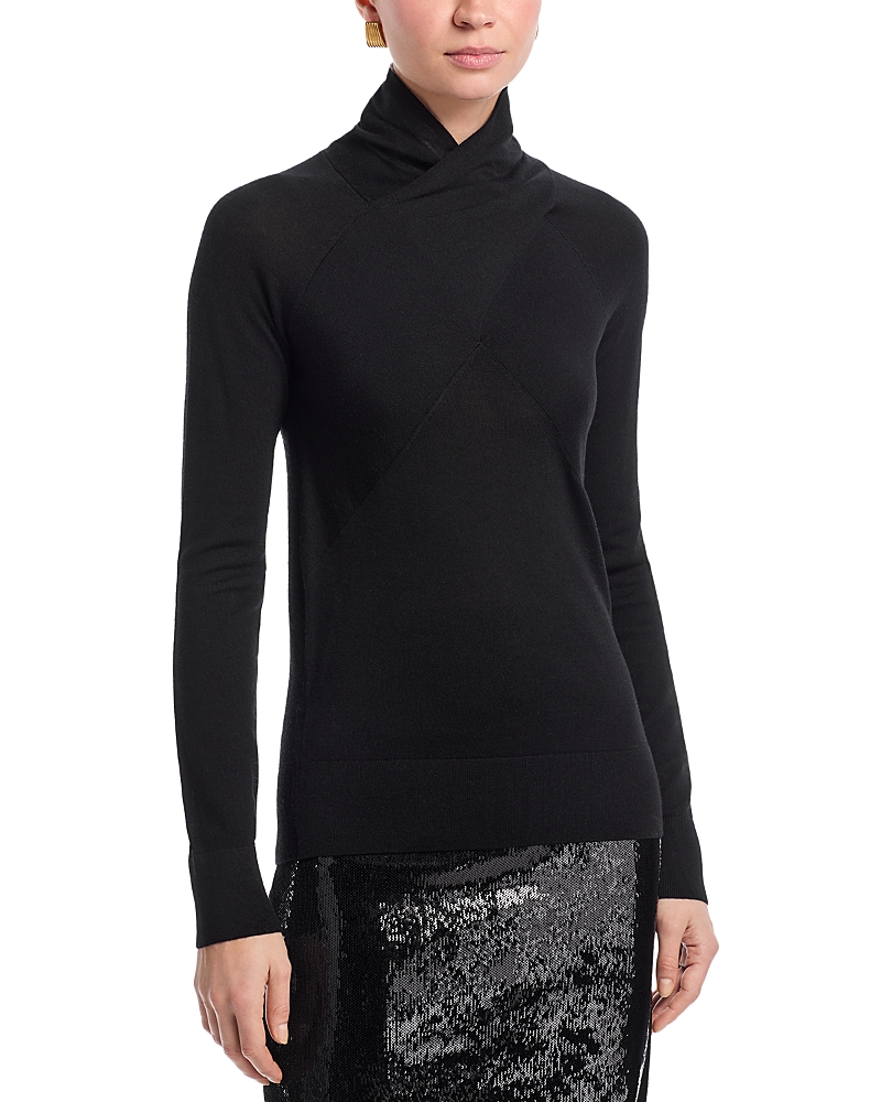 Crossover Merino Knit Sweater