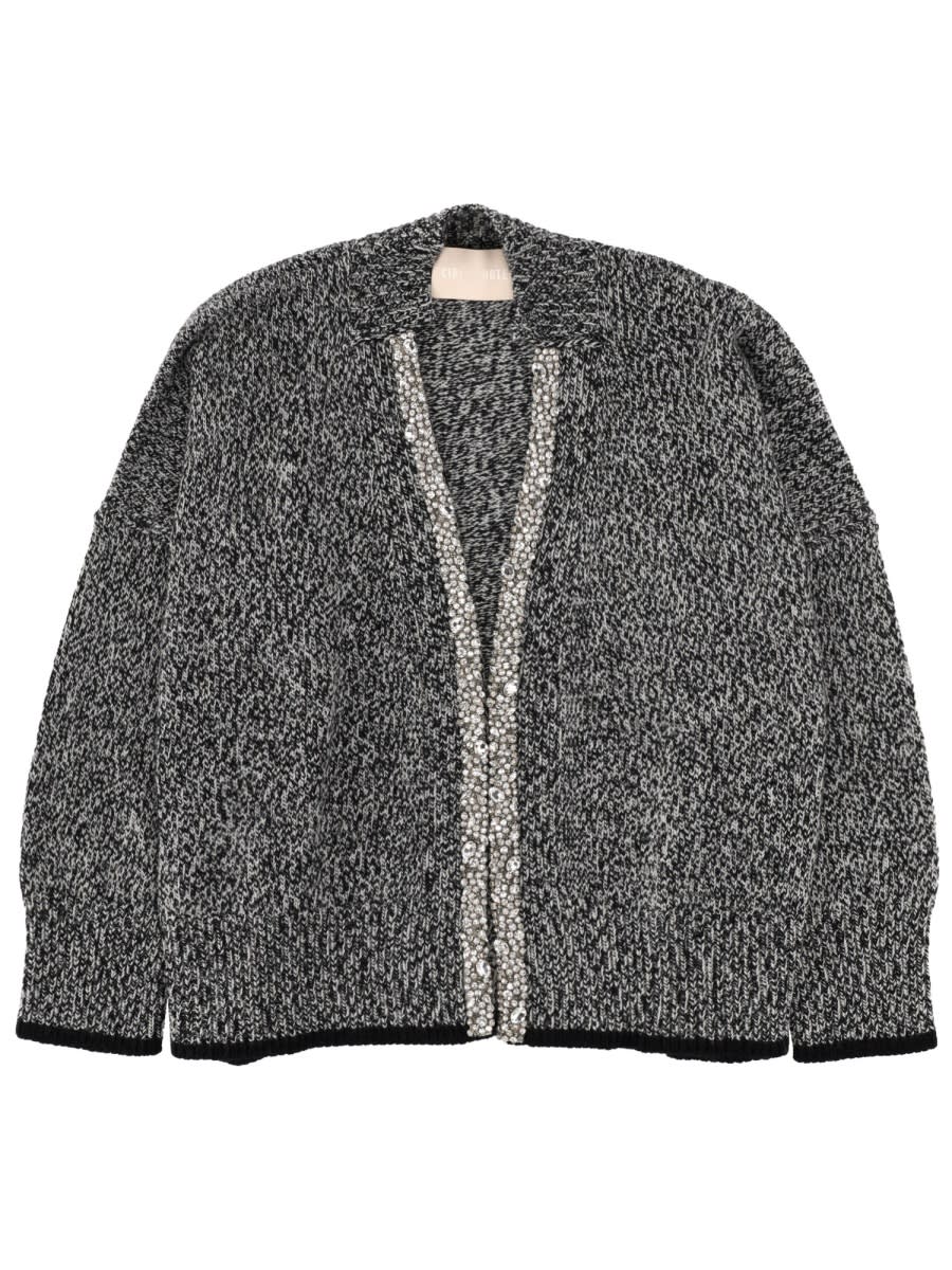 Cardigan With Mouliné Workmanship