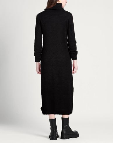 Woman Midi dress Black Size 1 Alpaca wool, Polyamide, Wool