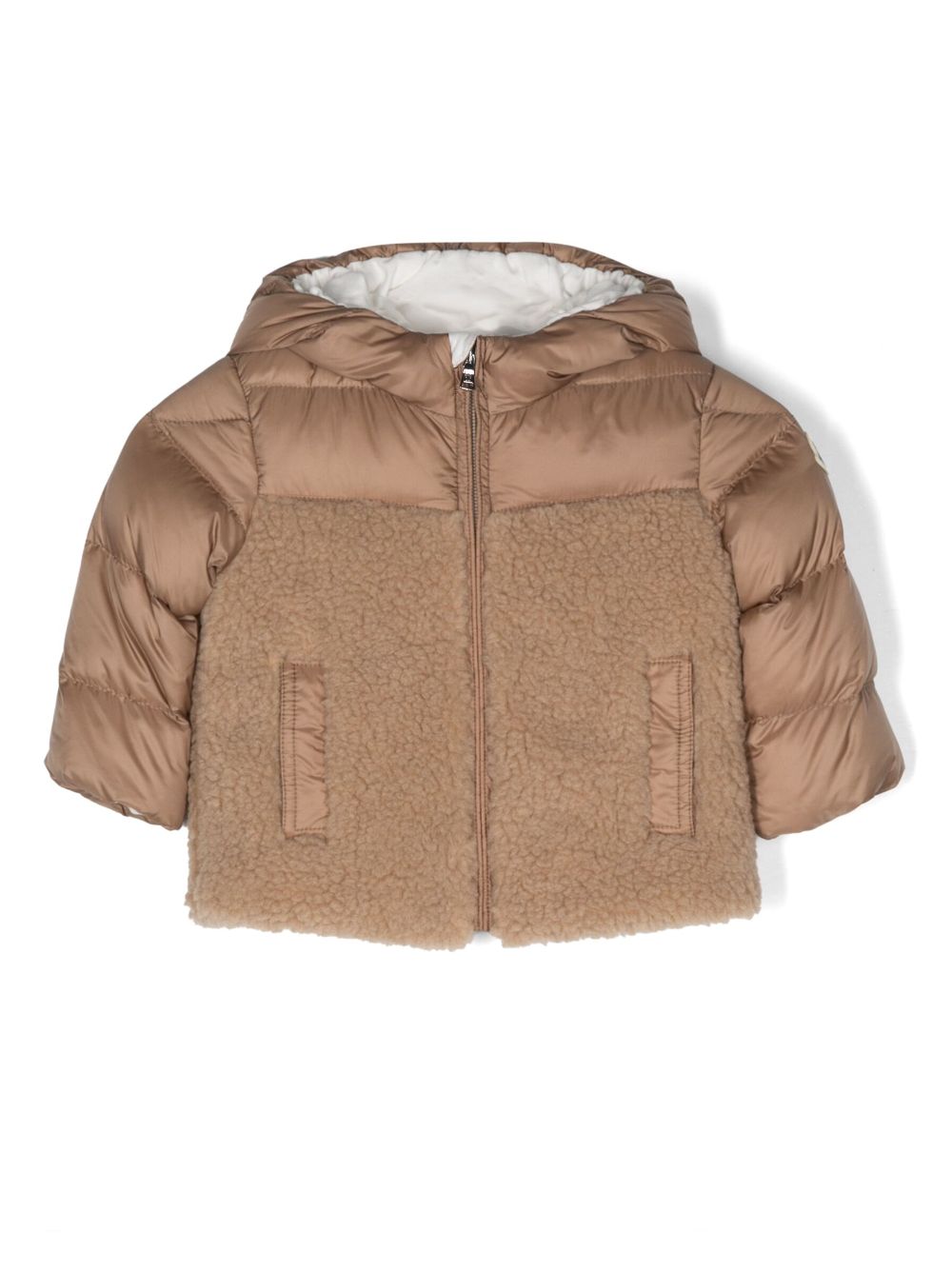 Hooded padded jacket - Neutrals