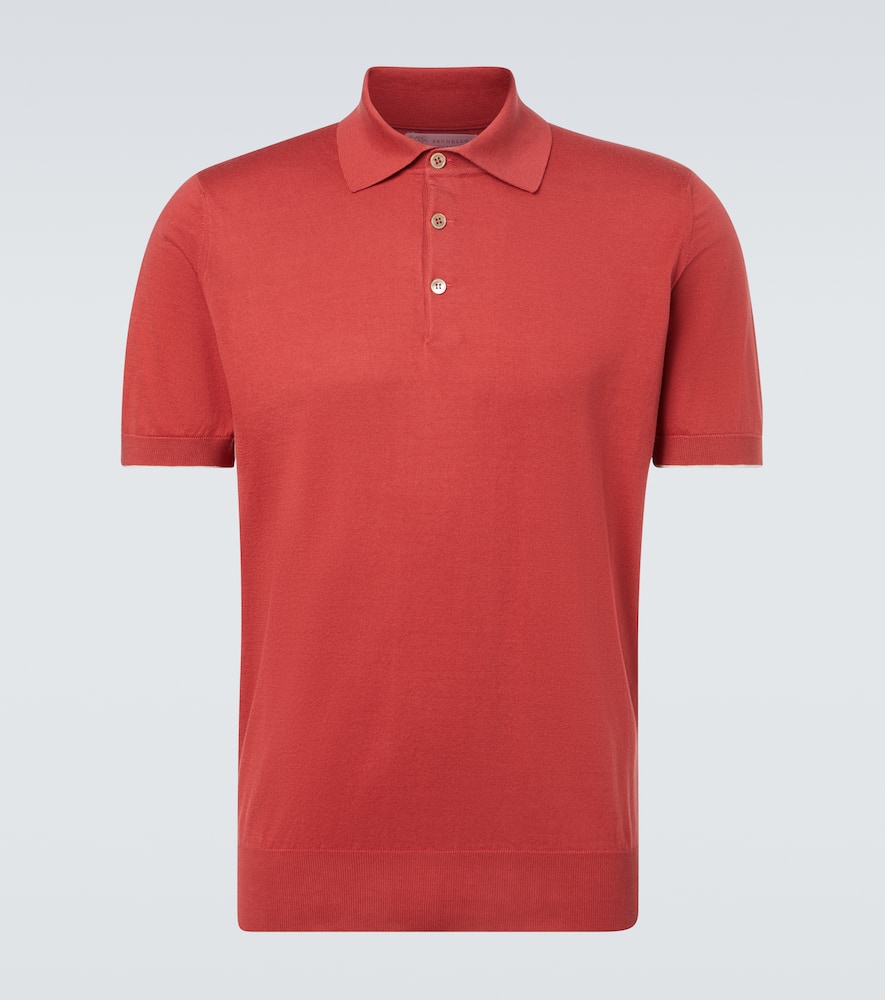 Cotton piqué polo shirt