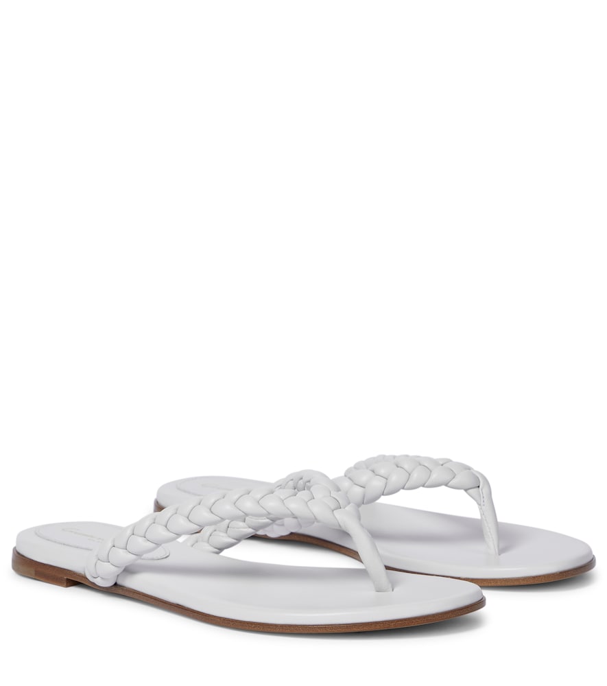 Tropea leather thong sandals