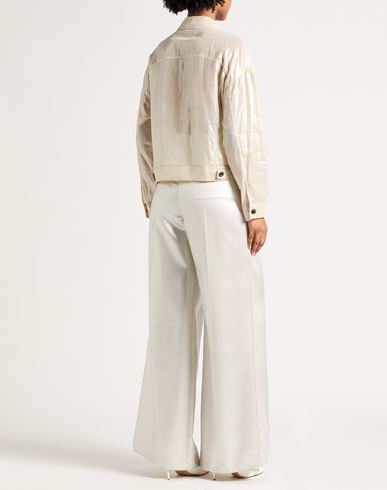 Woman Jacket Sand Size 0 Cotton