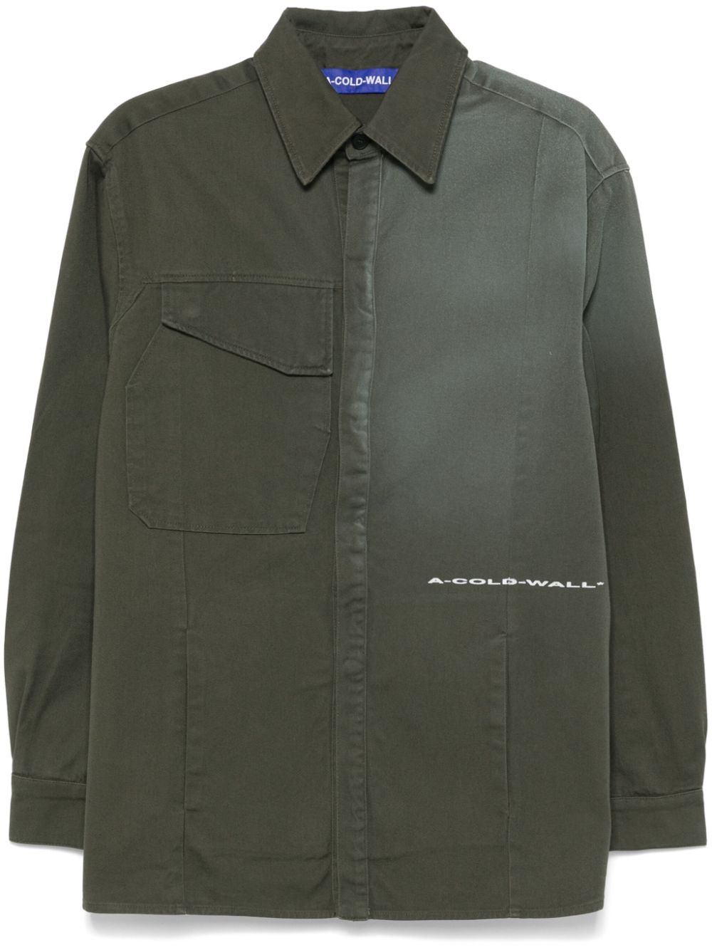 Oxidise shirt jacket - GREY-GREEN OLIVE GREY