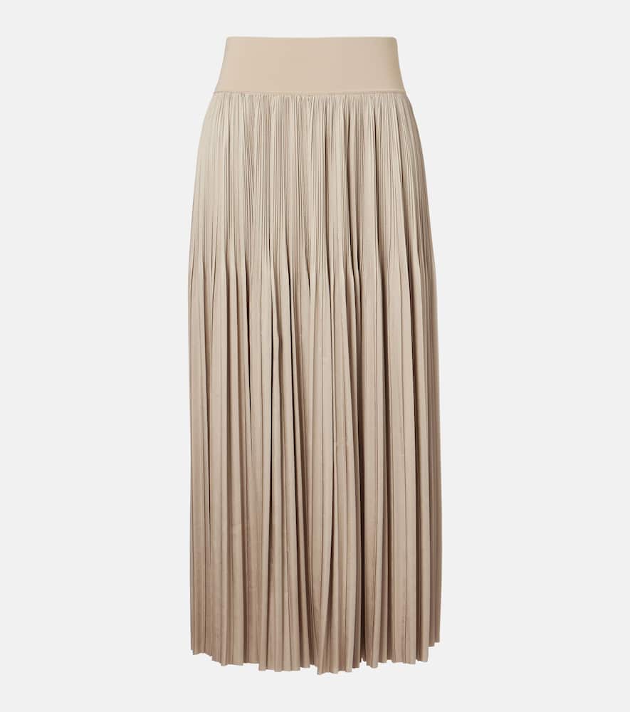 Rabat plissé midi skirt