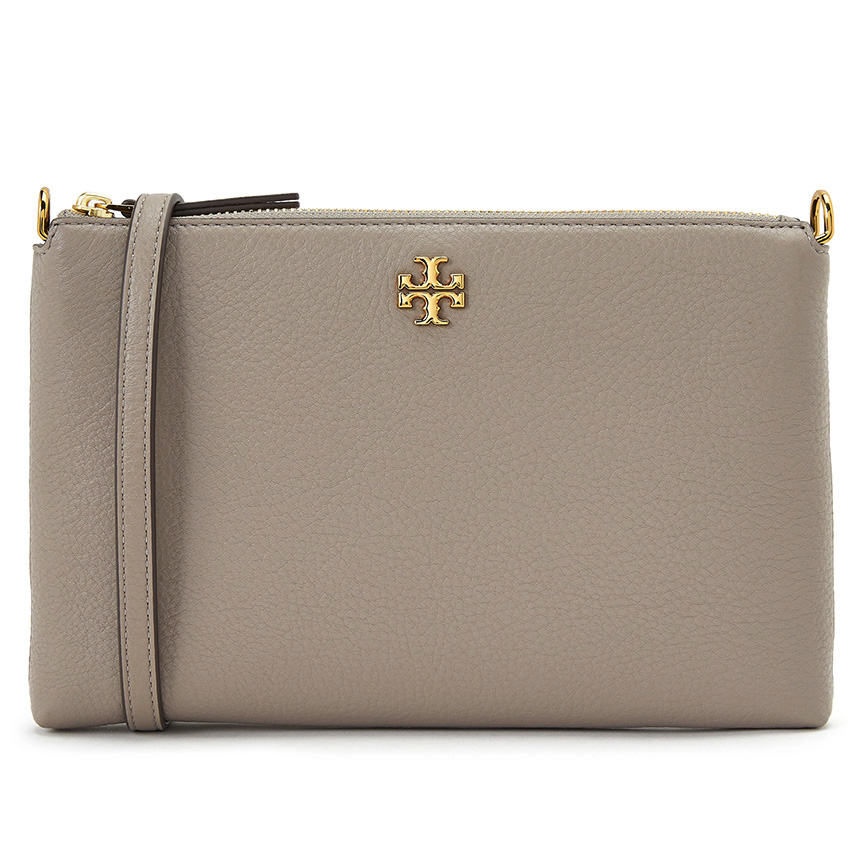 Kira Clutch In Grey Leather