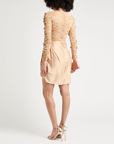 Elisabetta Franchi Woman Midi dress Sand Size 4 Silk