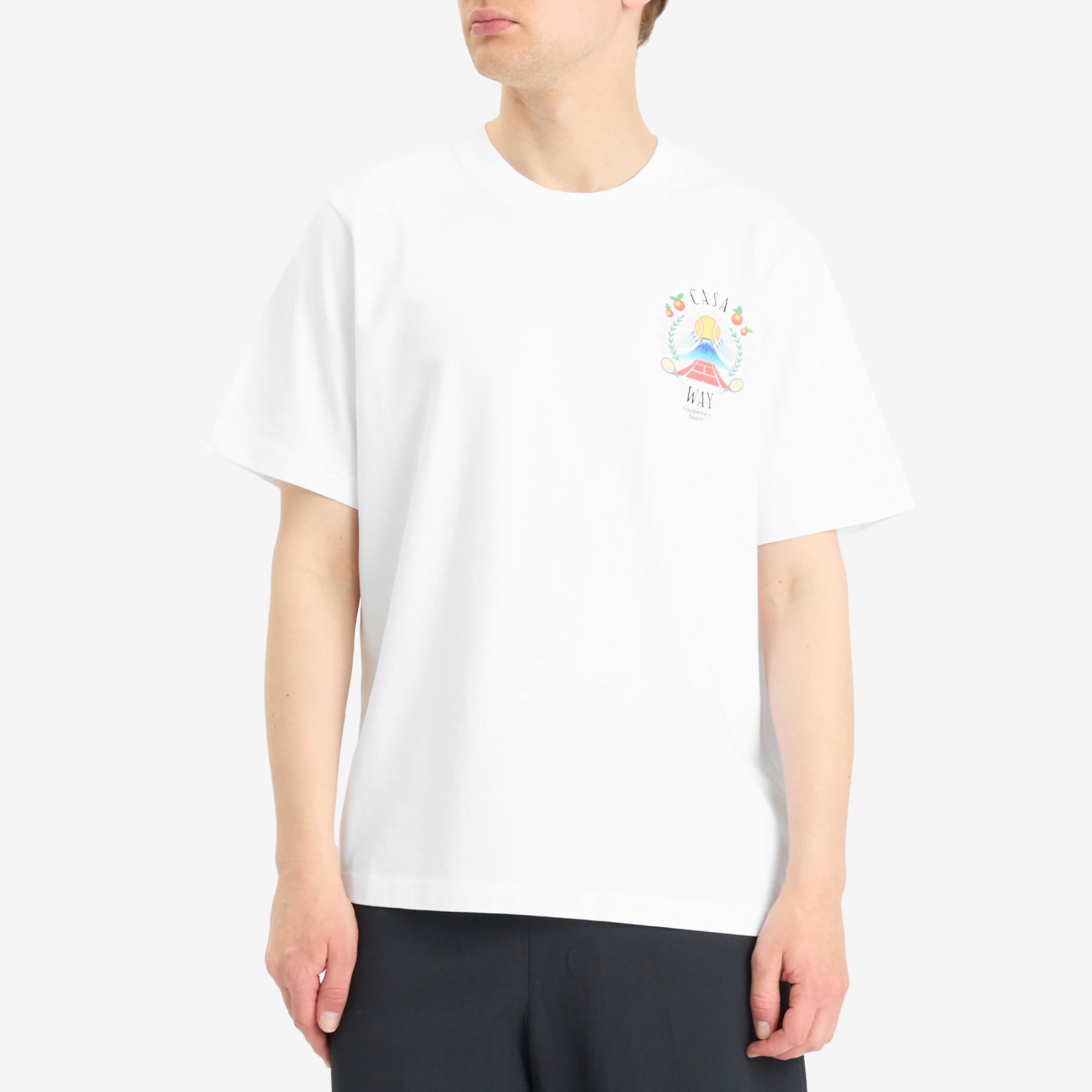 Men's Casa Way Mountain Printed T-Shirt White