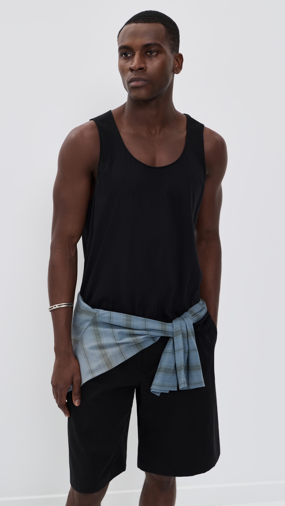 Lightweight Cotton Tank Raven Mist Airveil Cotton