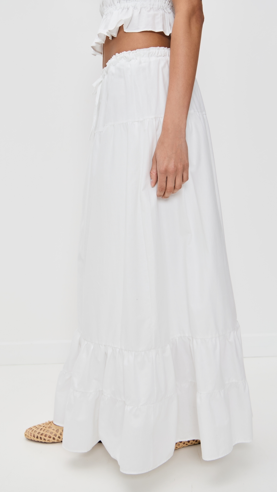 Peixoto Riley Maxi Skirt White