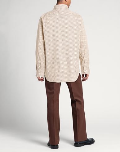 Man Shirt Beige Size 15 Cotton