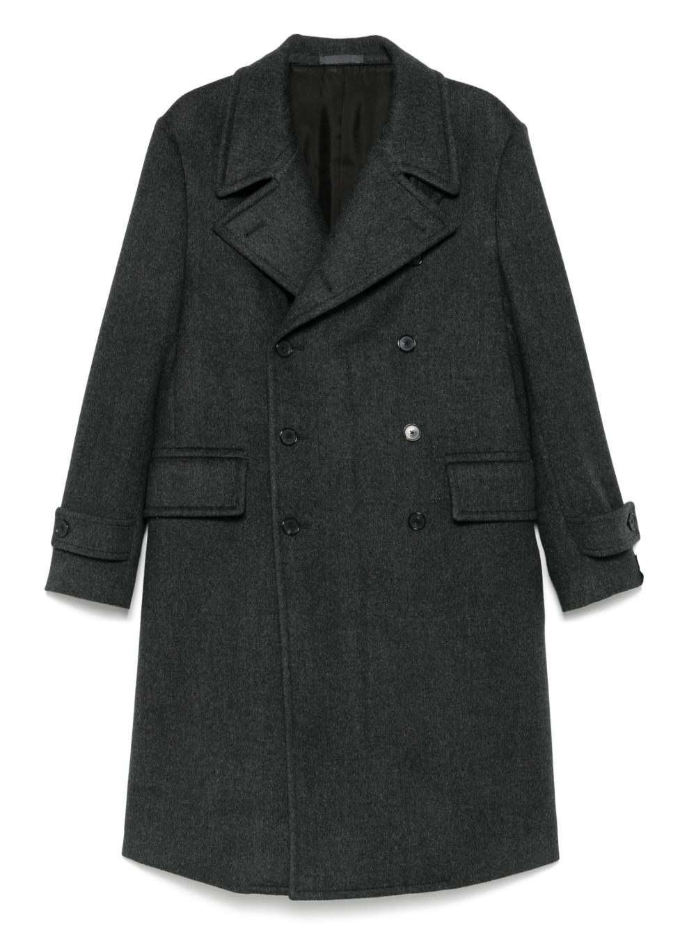 Wool double-breasted coat - Grey