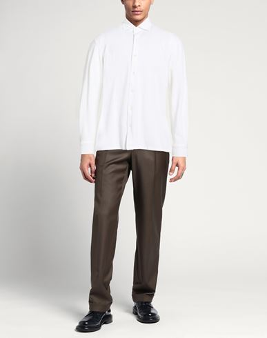 Man Shirt White Size 48 Cotton