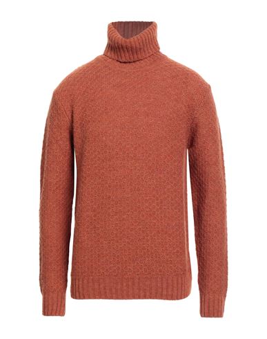 Man Turtleneck Rust Size L Wool, Polyamide