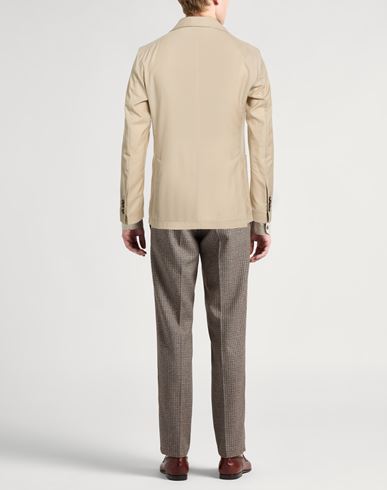 Man Blazer Beige Size 40 Virgin Wool, Silk