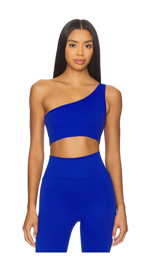 WellBeing + BeingWell StretchWell Jade Sports Bra in Blue. - XXS/XS also in L/XL
