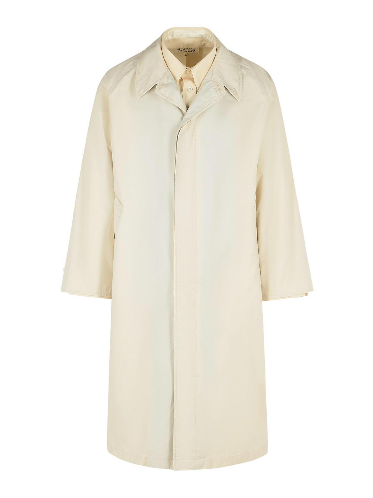 Ivory Cotton Trench Coat