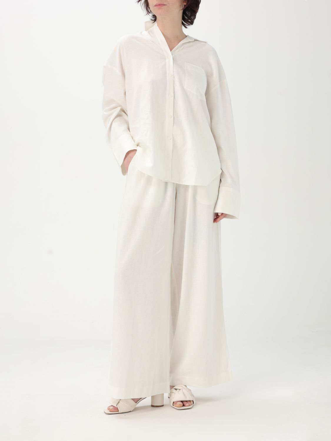 Pants Woman color Natural