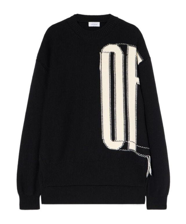 Intarsia crew-neck sweater