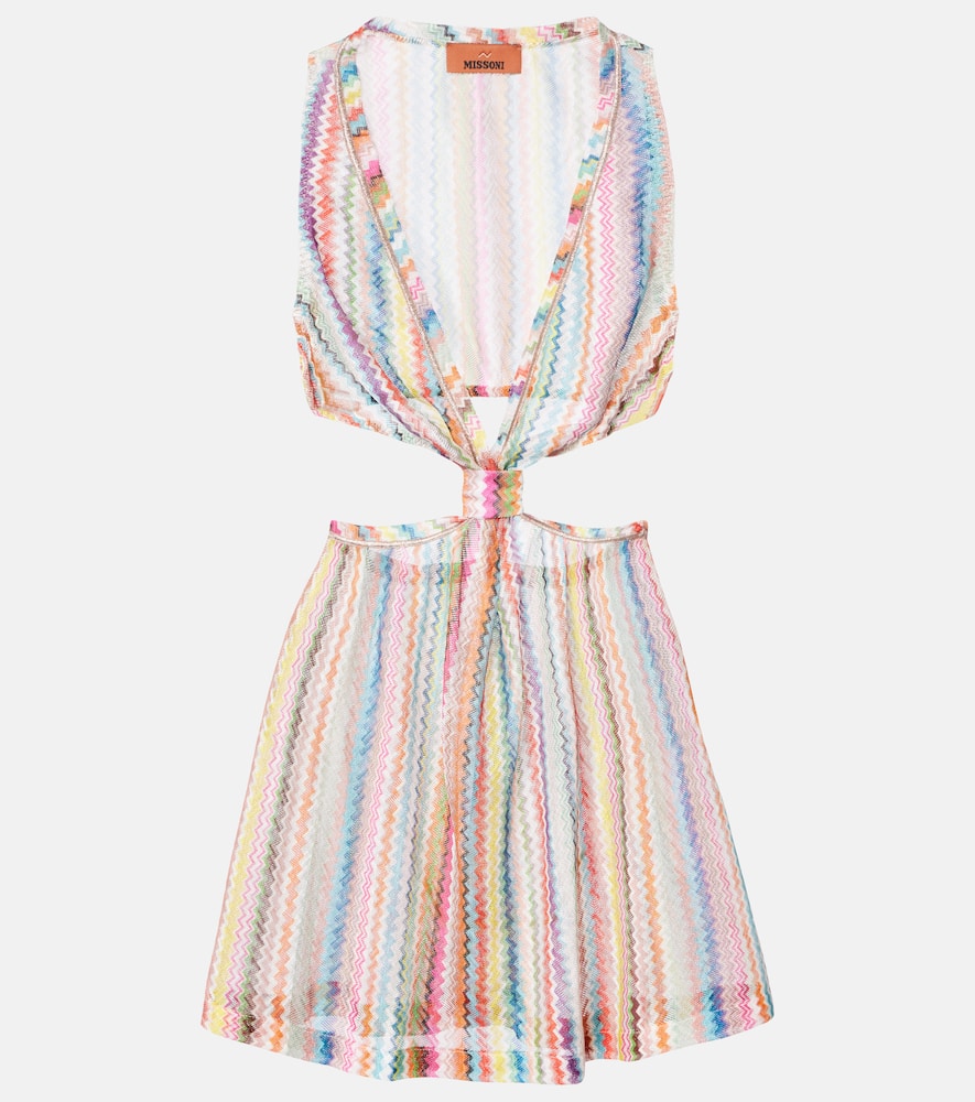 Zig Zag cutout minidress