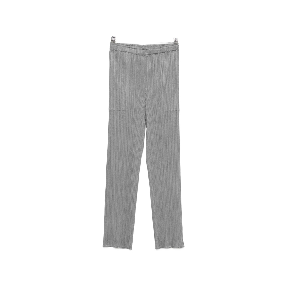 Pleated-design Cropped Trousers