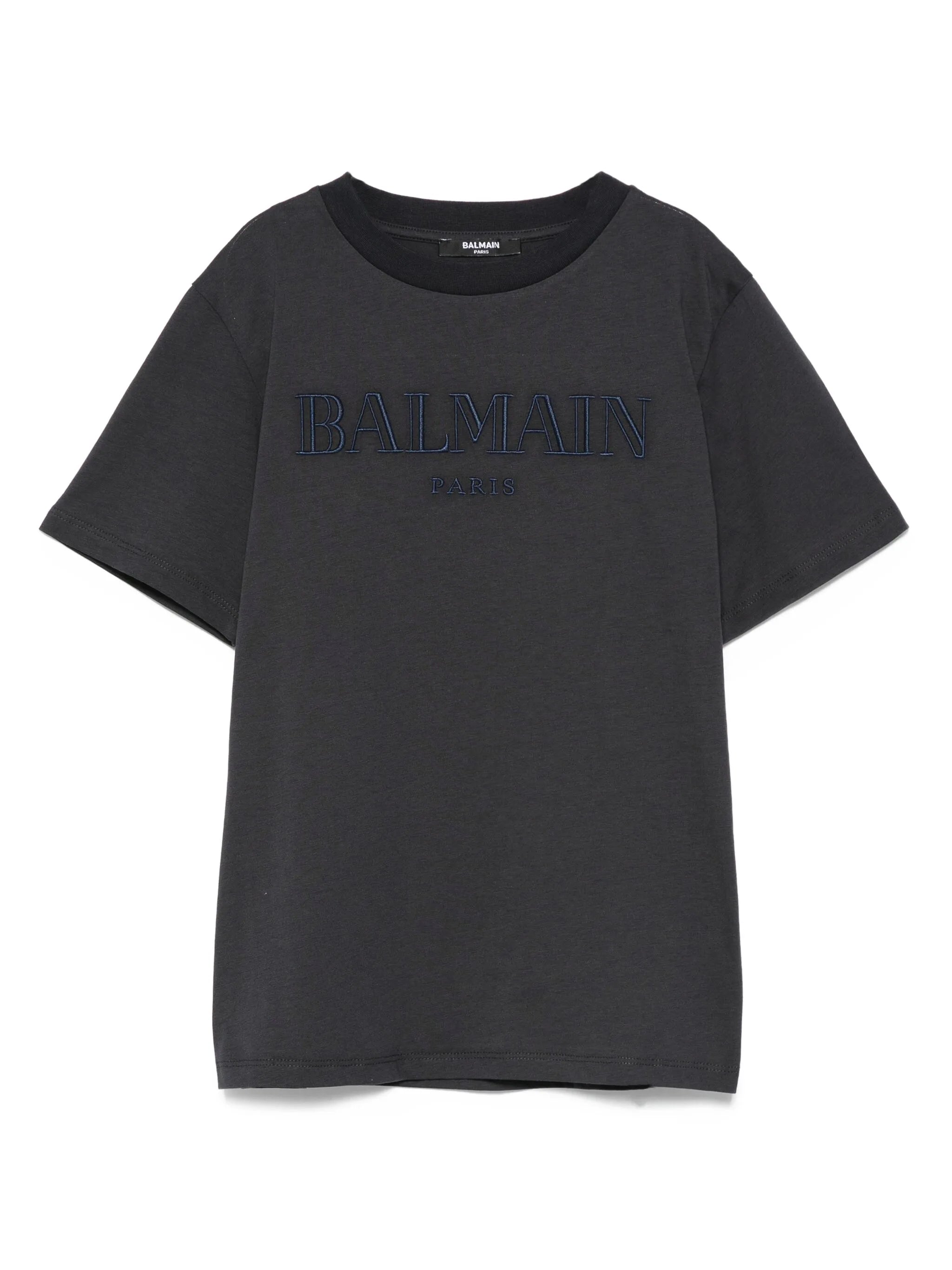 Embroidered Logo Neck T-Shirt for Girls