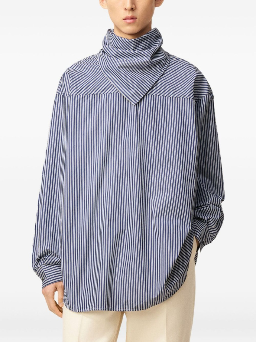 Bandana Blouse Shirt And Blouse Light Blue