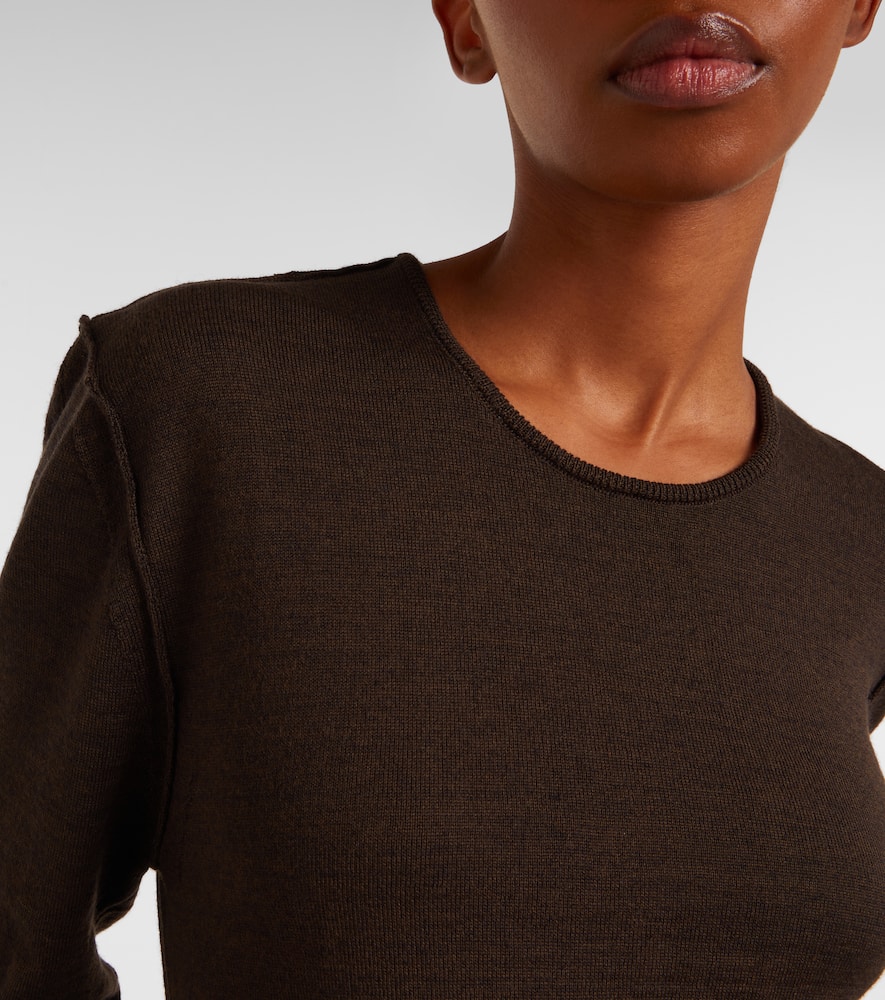 Trompe l'oeil wool-blend sweater
