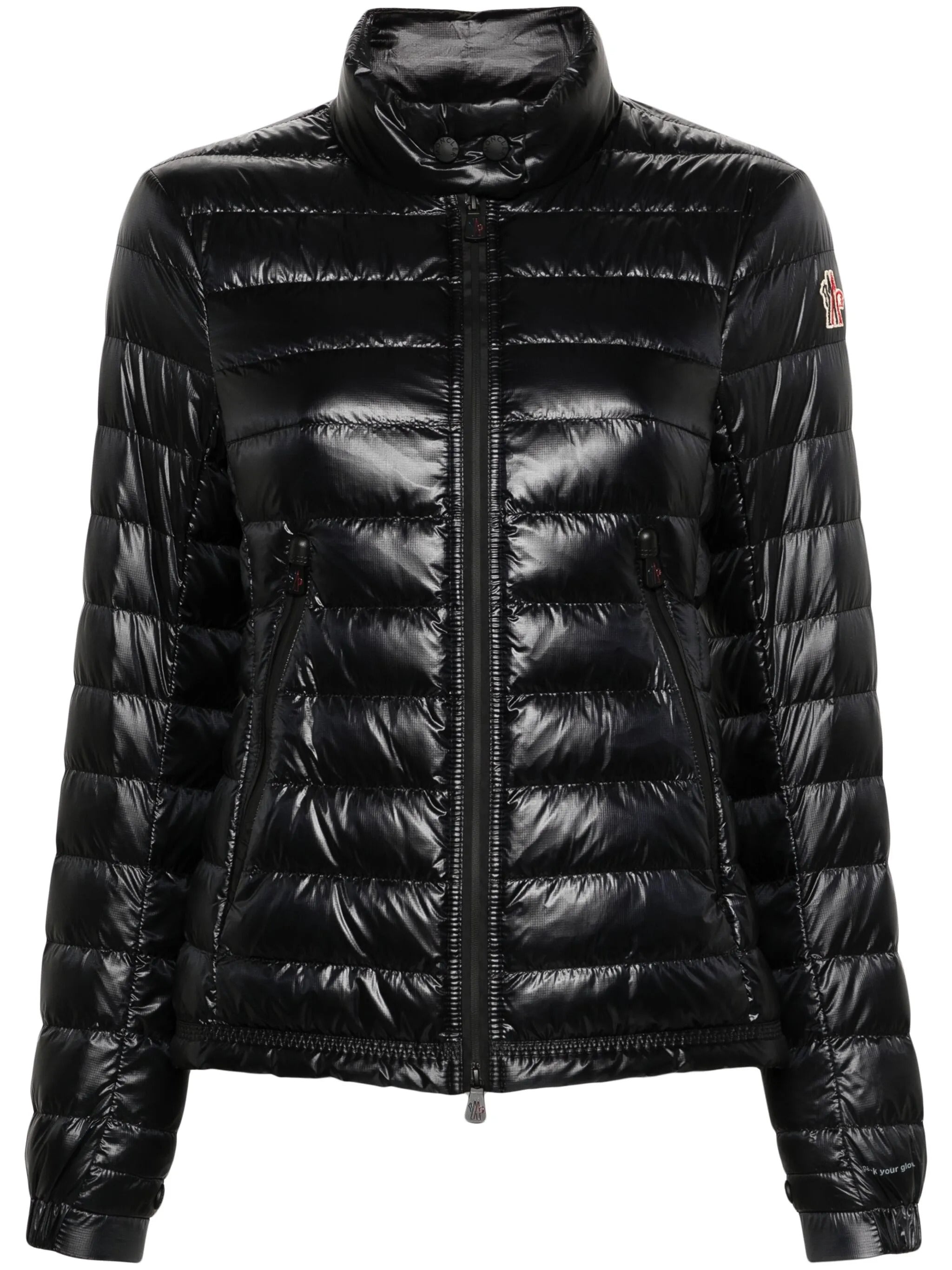 Packable Nylon Down Jacket with Stand-Up Collar