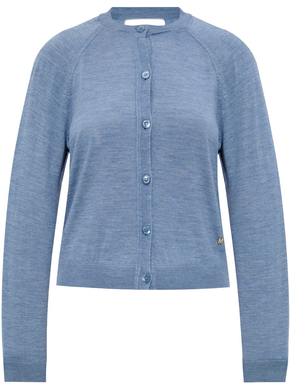 Virgin wool cardigan - Blue