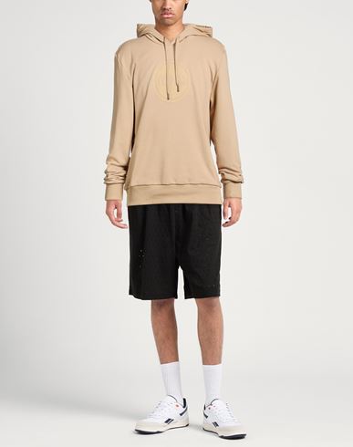 Man Sweatshirt Sand Size L Cotton, Polyester
