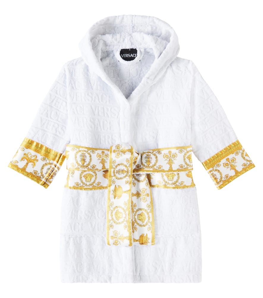 Versace Kids Baroque bathrobe