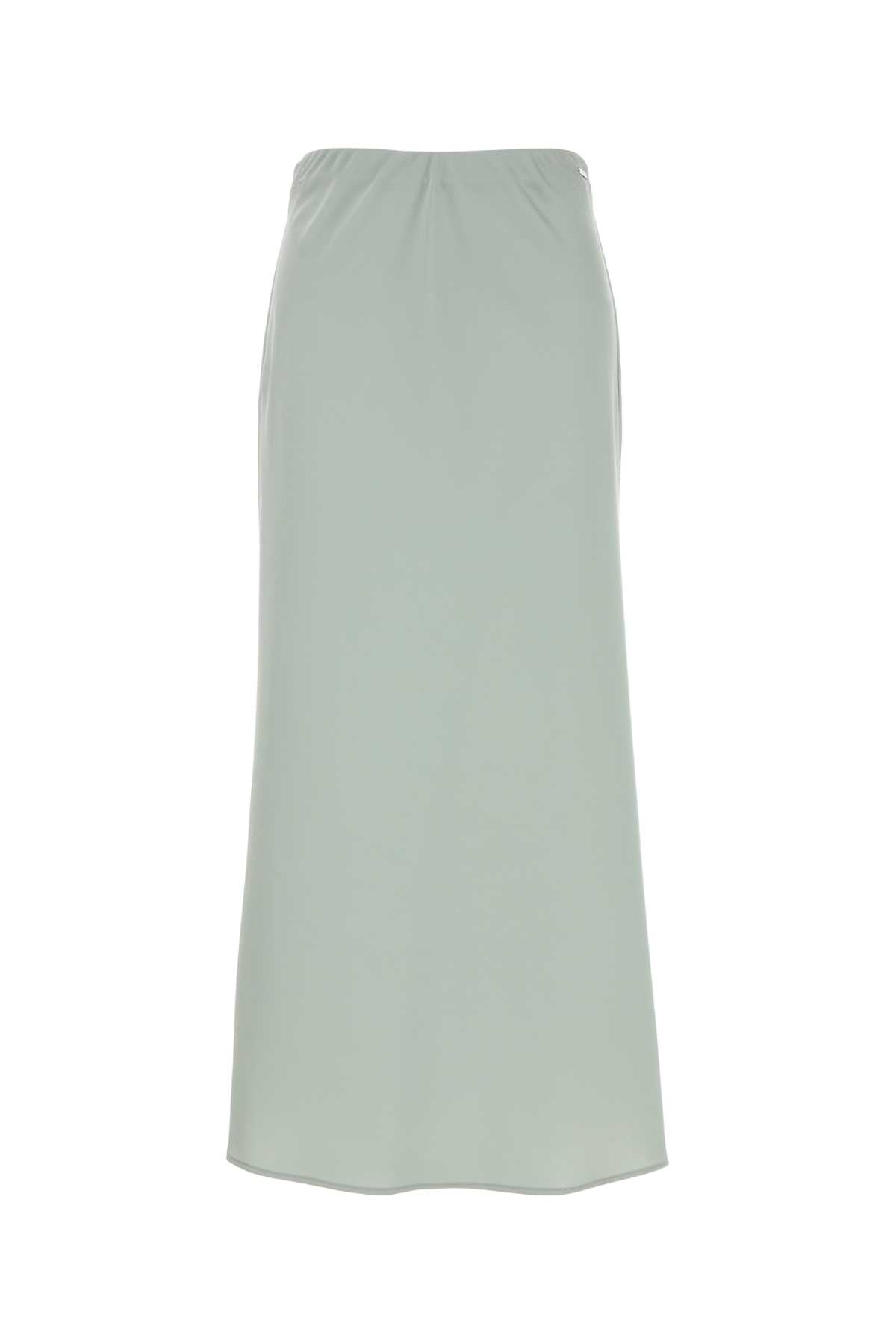 Satin Skirt — Green