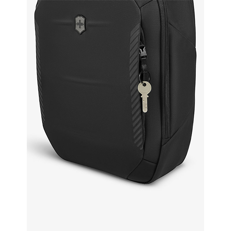 Mens Black Crosslight City Daypack Recycled-polyester Backpack